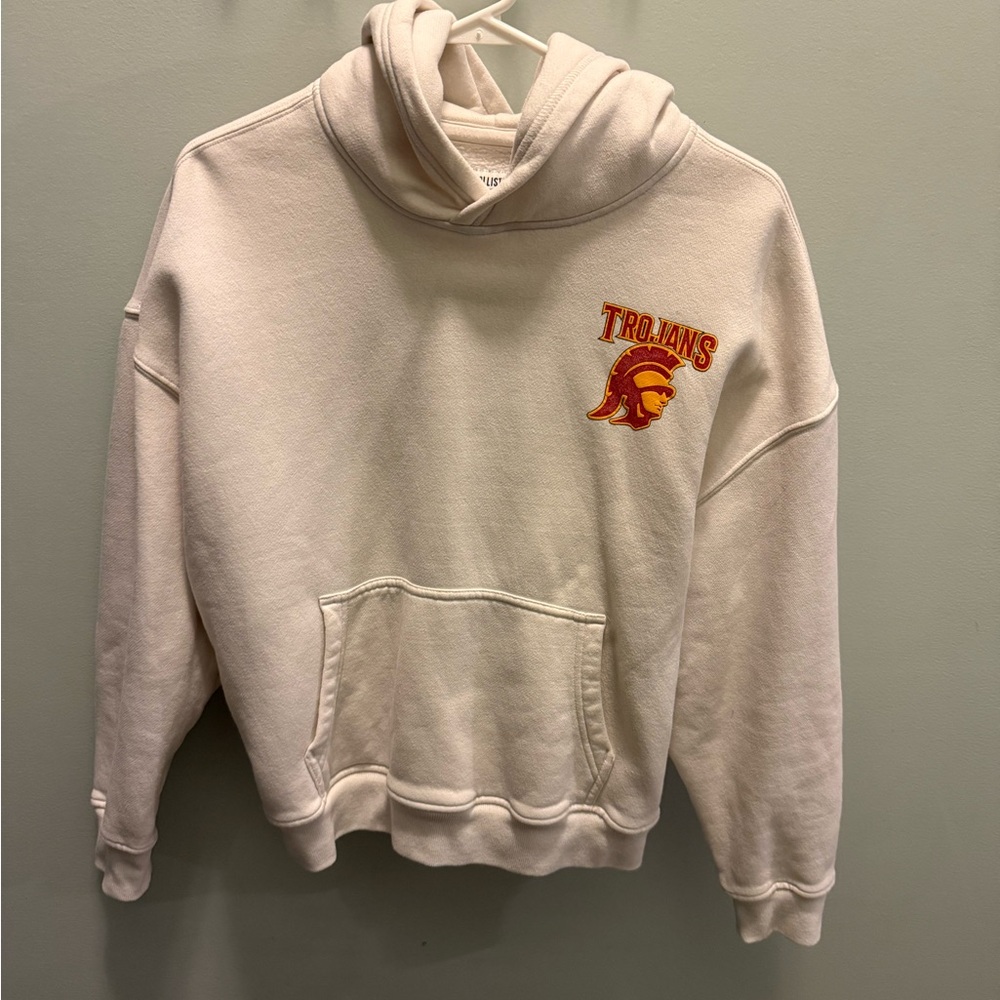 Hollister Cream Trojans Hoodie